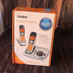 Uniden Sect 1580-2 Cordless Phones With Answering Machine NEW