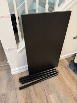 Table with screw on legs