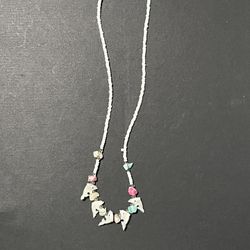 Native American-style fetish “DOLPHINS”necklace, lZuni or Navajo Dolphins 