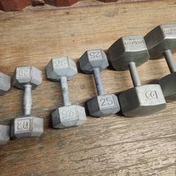 Dumbbells Gym Weights One Dollar Per Pound 