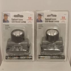 LED Swivel Lens Head Lamp. 2 For $5