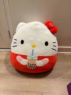 Hello Kitty Boba Tea Squishmallow Plush