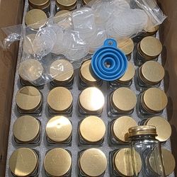 Spice Jars 41, With Shaker Lids And Regular Lids