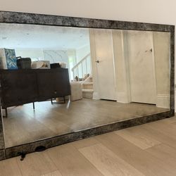 PALAZZO ANTIQUED-GLASS LEANER MIRROR