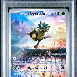 Teal Mask Ogerpon Twilight Masquerade Pokemon Center Promo Psa 10 For Sale