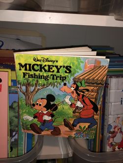 Walt Disney’s Mickey’s Fishing trip vintage children’s book