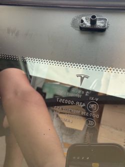 an OEM panoramic roof or sunroof glass panel designed for 2012–2016 Tesla Model S