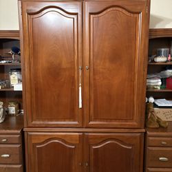 TV Hutch Wood 75.00 Or Obo 