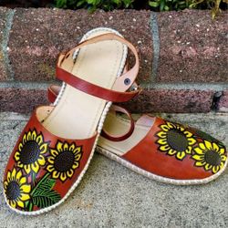 Size 8 Women's Huarache Artesenal Mexicano Mexican sandals Multiple Designs