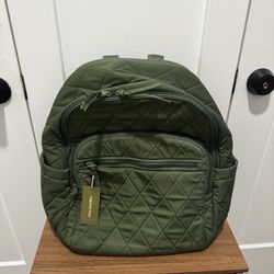 NEW Vera Bradley Bancroft Backpack – Green (Tags On)