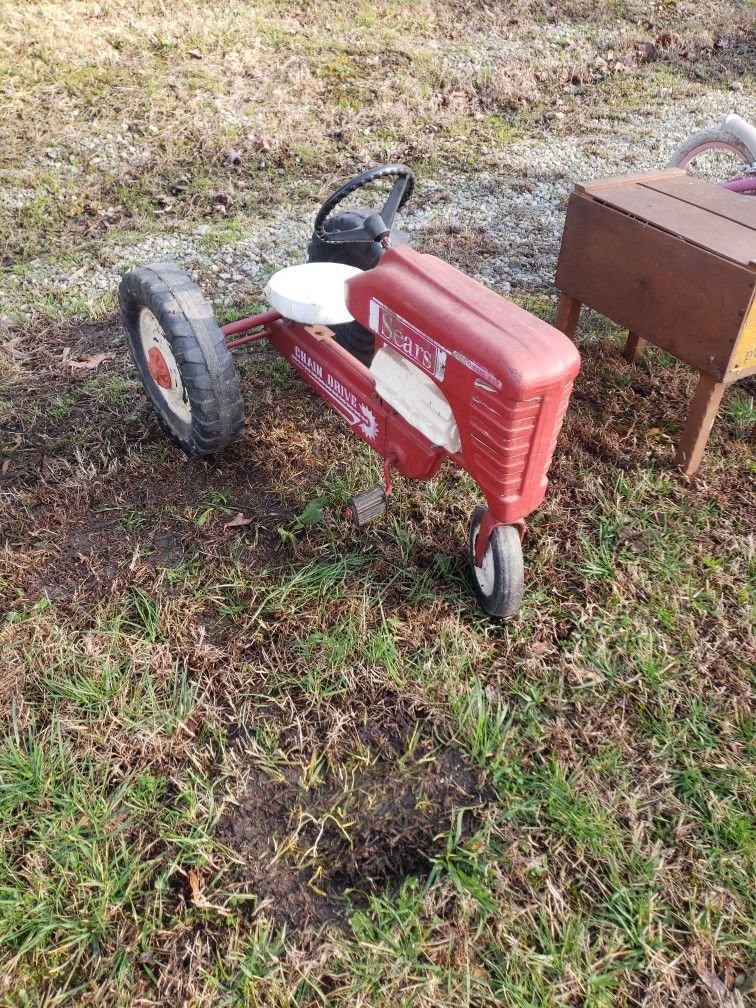 Vintage child's pedal tractor