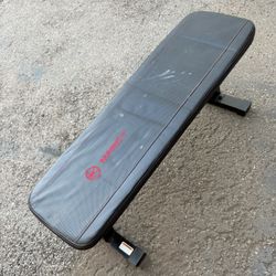Marcy Flat Utility Weight Bench for Home Gym Weight Training and Ab Exercises