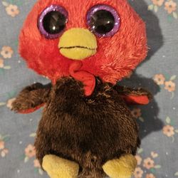 THANKSGIVING TY BEANIE BABIES GOBBLES THE TURCKEY PLUSH TOY