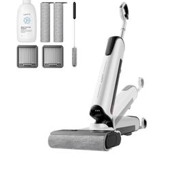 Wet Dry Vacuum Cleaner 180°Lay-Flat Vacuum Mop All in One with 18000Pa Suction Auto Self-Cleaning Anti Odor Stick Pushin Mop Dual-Edge Cleaning Electe