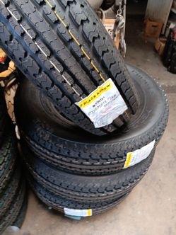 New set of tires 225 75 15 st 10 ply