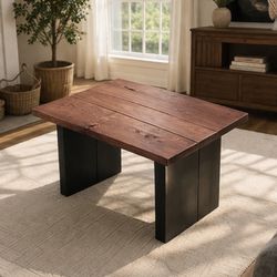 Handmade wood coffee table ( rustic- solid- modern)