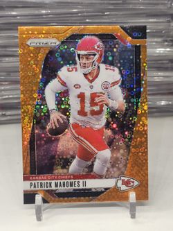 Patrick mahomes Orange Disco prizm chiefs 