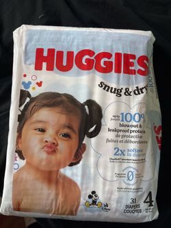 Huggies size 4 diapers