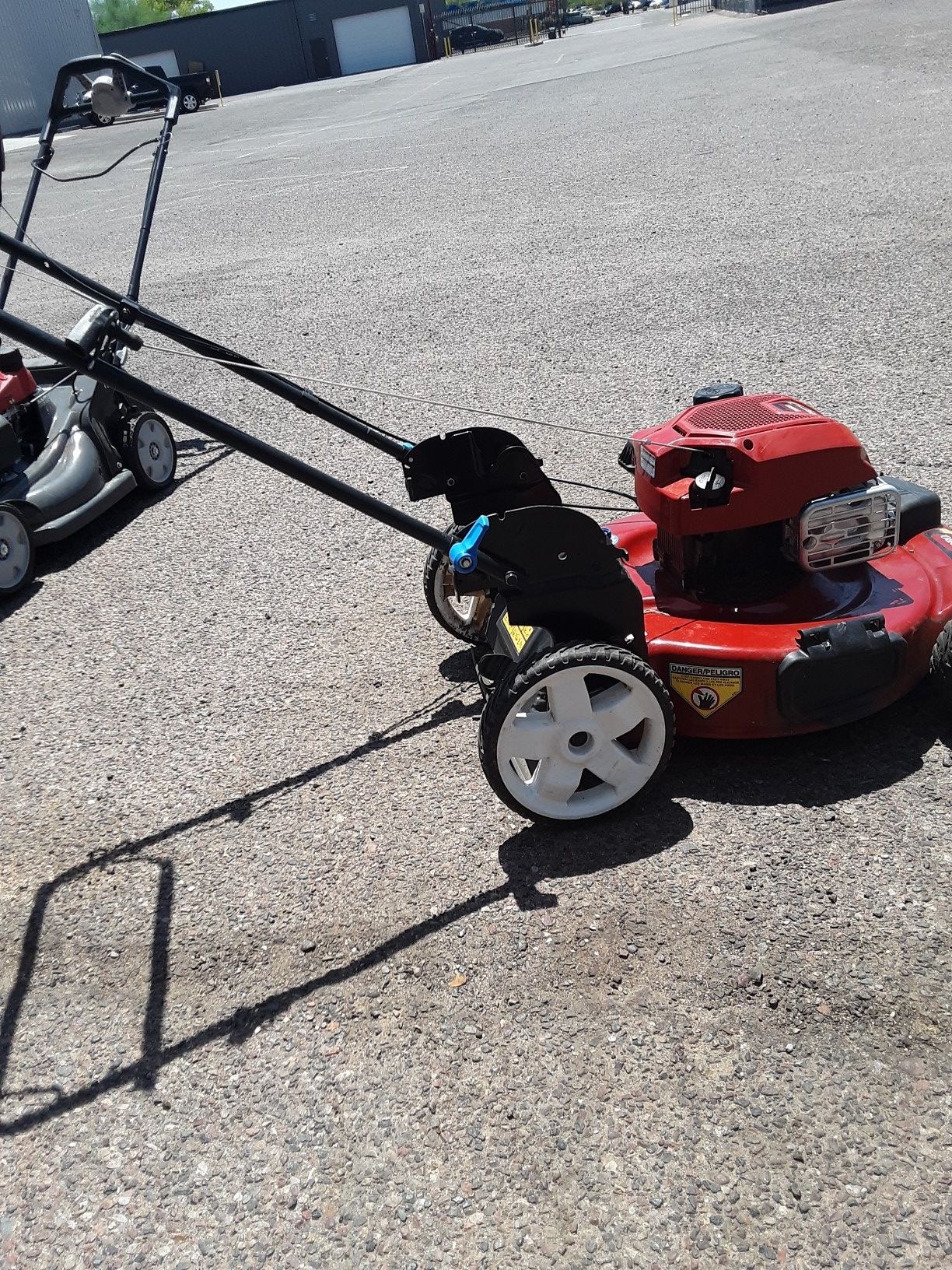 Rear bag self-propelled Toro lawn mower