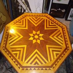 VERY,VERY, NICE INLAID WOOD TABLE