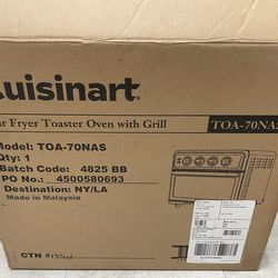Cuisinart Air Fryer Toaster Oven with Grill Silver TOA-70NAS