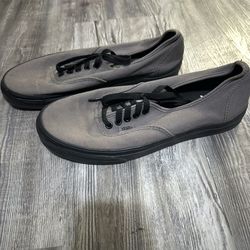 Grey and Black Vans