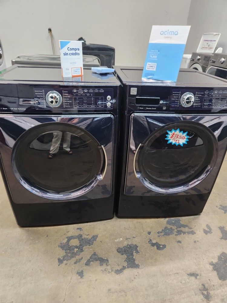 KENMORE ELITE SET STEAM WASHER AND GAS DRYER