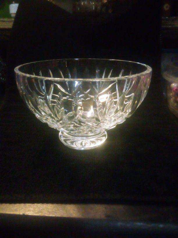 Vintage Footed Crystal Bowl
