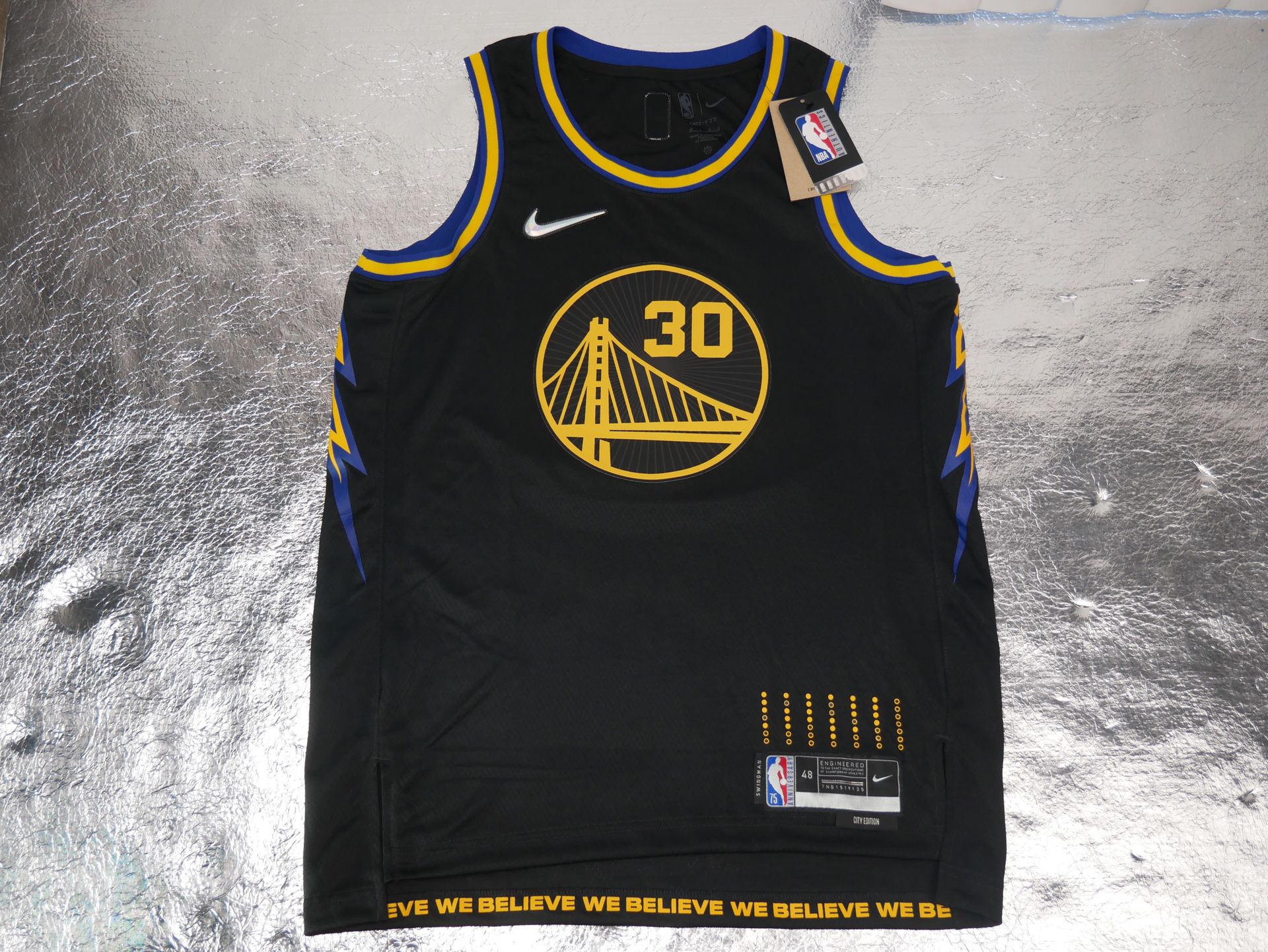 Nike Golden State Warriors Stephen Curry The Town Swingman Jersey
