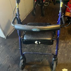 Invacare 4 Wheel Walker W/seat $45 & Knee WalkeScooter $65 Firm Cash Or 3 Wheel Walker$40