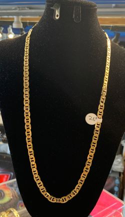 26” 7mm Diamond Cut Chain Gold bonded (lifetime replacement warranty)