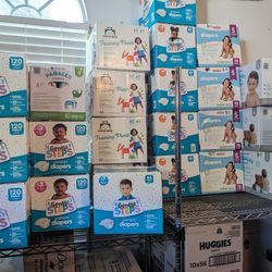 Diapers Size 1,2 3,4,5,6,7 Prices From $12-$30