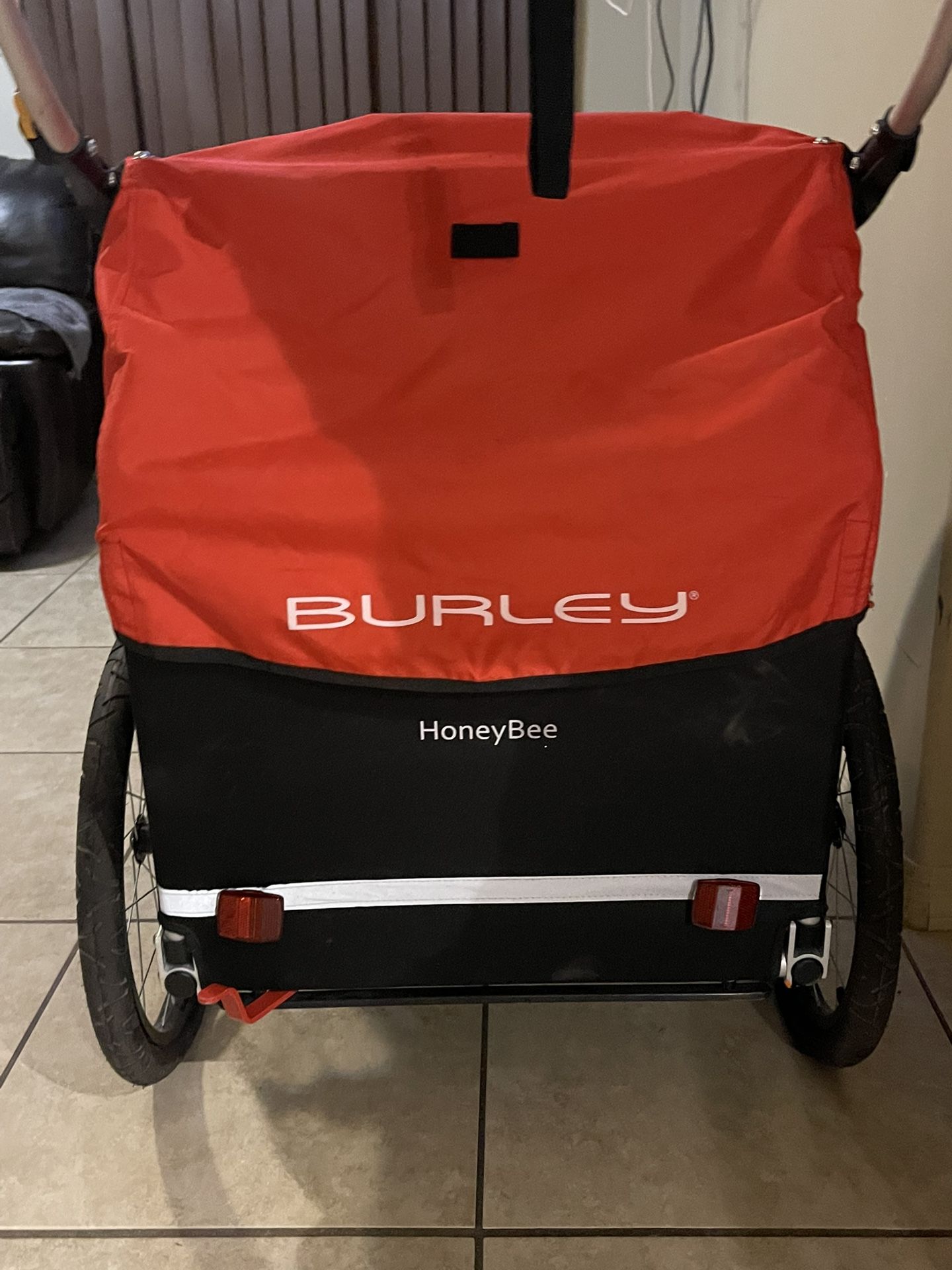 Burley, Honey Bee, Bike Trailer/ Stroller, Red