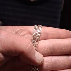 Silver Figaro Chain