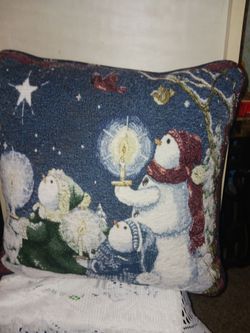 Beautiful Christmas accent pillow