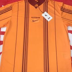 Supreme X Nike Jewel Stripe Soccer Jersey ( Orange )