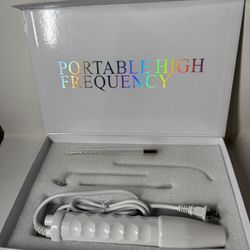 Portable High Frequency Skin Therapy Wand Set w/ Glass Electrodes Acne Anti Aging 