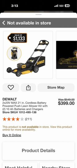 DEWALT 2x20V MAX 21 in. Cordless Battery Powered Push Lawn Mower Kit with (2) 10 Ah Batteries and Chargers