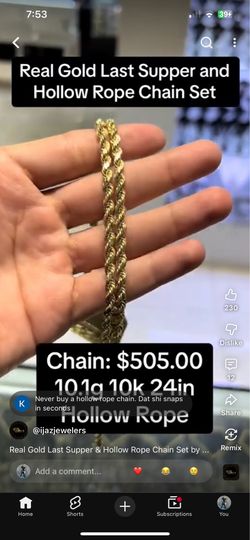 24 inch 10k chain
