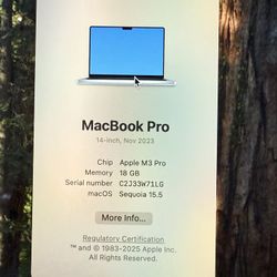MAC Pro 2024 M4 18GBRAM, 1 TB 50 Min Used