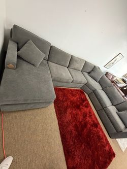 Radley-6 pc fabric sectional sofa with removable cushions