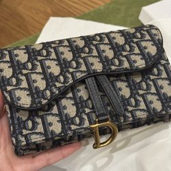 Dior Oblique Saddle Clutch Belt