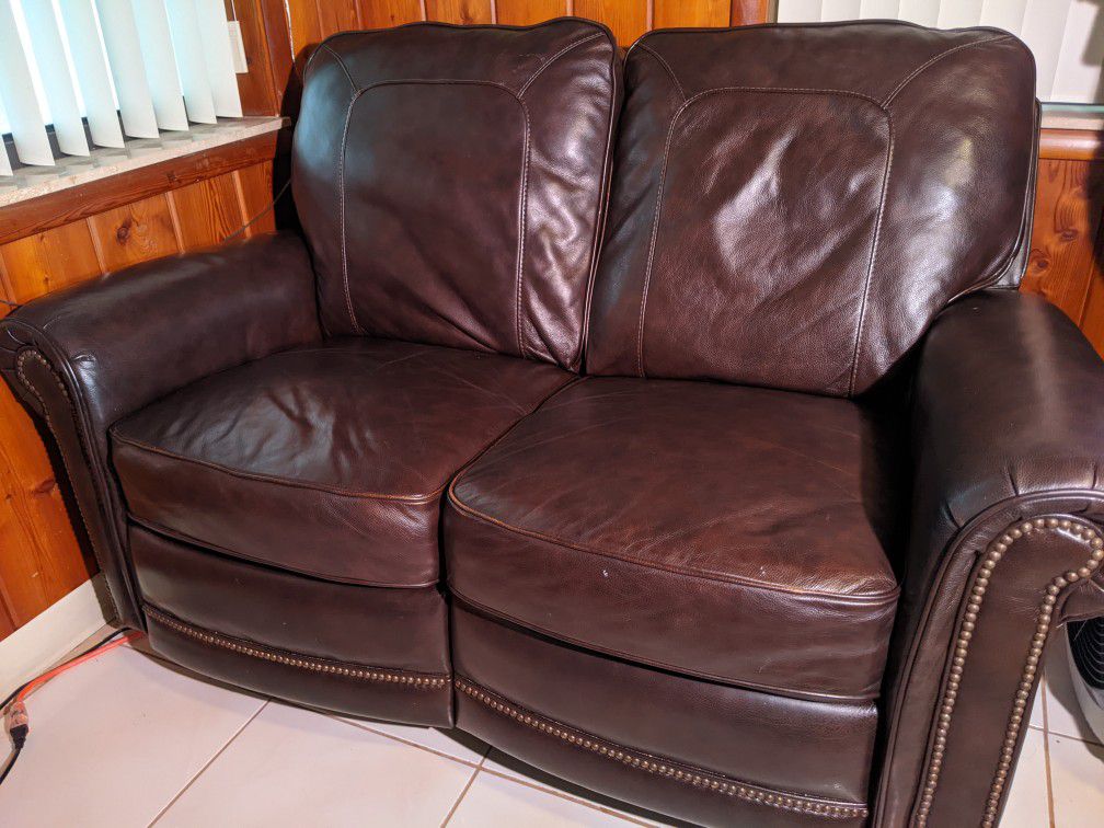 Loveseat - Leather & Fully Electric