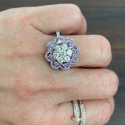 Sterling silver 925 ring With cubic zirconia