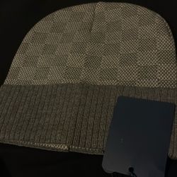 White And Grey Beanie 