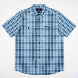 Vintage Polo Sport, Ralph Lauren, short sleeve plaid, button-down shirt, men’s XL