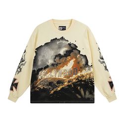 Long Sleeve Cream Godspeed Shirt All Sizes