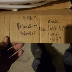 Leaf Spring Relocation Brackets And Hardware  For Tri 5 55'57 Belair  As New In Box