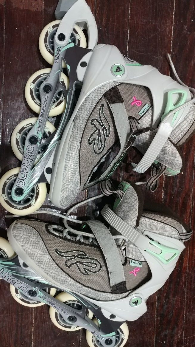 K2 Athena T-Nine Women's Breast Cancer Inline Skates Size: 8