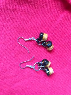 Miniature ceramic mugs earrings